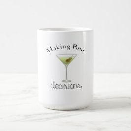 Skapar surhetsbeslut med Martini Glass Magisk Mugg