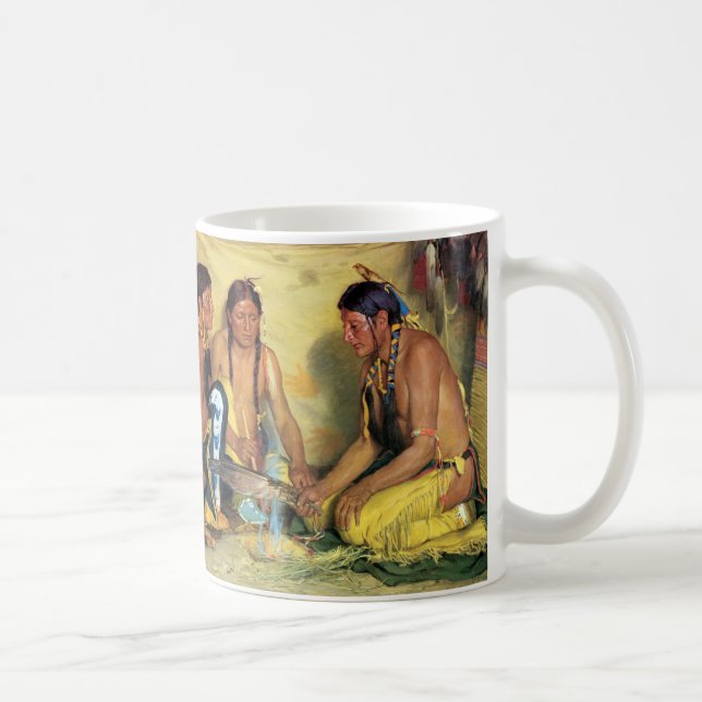 Skapar Sweetglass Medicine, Blackfoot Ceremony Kaffemugg (Höger)