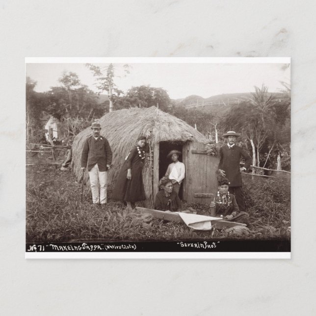 Skapar Tappa, en inhemsk trasa, c.1875 (foto av se Vykort (Framsida)