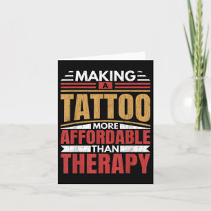 Skapar Tattoo är Therapy Funny Tatto Artist Tatto Kort