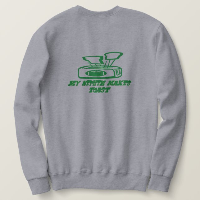 Skapar Toast Manar's Sweatshirt farbror (Design baksida)