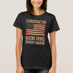 Skapar Underbara ryggrad igen Amerikansk Flagga Ch T Shirt
