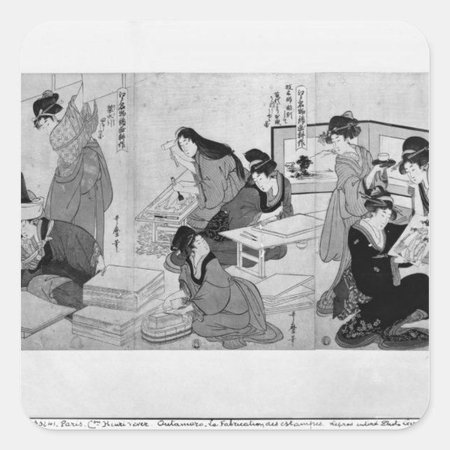 Skapar utskrifter fyrkantigt klistermärke (Framsida)