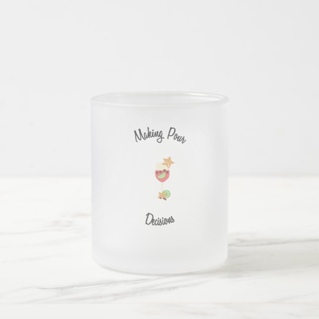 Skapar våra beslut med sangria-glas och frukt frostad glasmugg (Center)