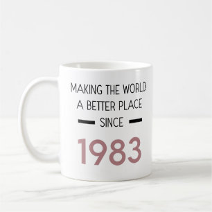 Skapar världen bättre Ställe sedan 1983 Mugg
