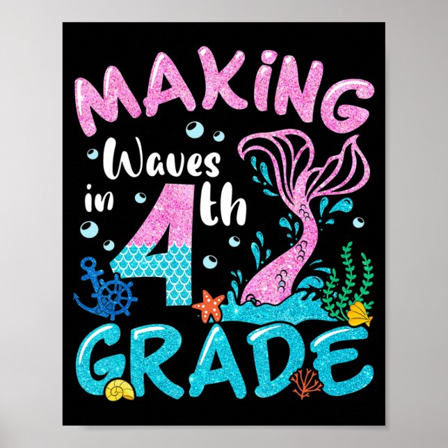 SKAPAR VINKARA i BACK TO SCHOOL i KLASS SJÖJUNGFRU Poster (Framsidan)