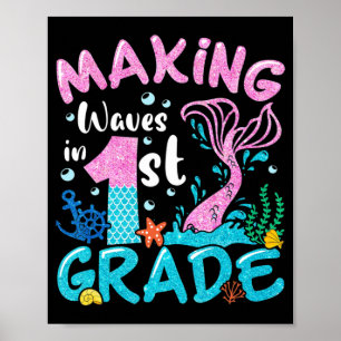 Skapar Vinkart i Back to school G vid Klass Sjöjun Poster
