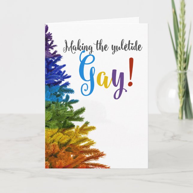Skapar Yuletide Gay! Helgkort (Framsida)
