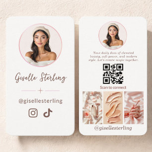 Skapare av innehåll Influencer på sociala medier Visitkort