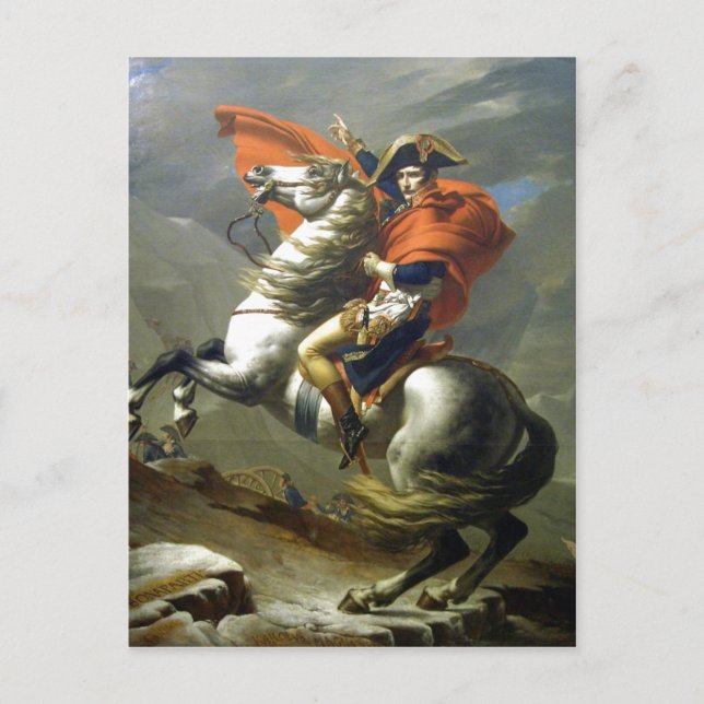 Skapare:Jacques-Louis David Napoleon'berschreitet Vykort (Framsida)