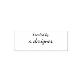 Skapat av Anpassningsbar Designer Brand Självfärgande Stämpel