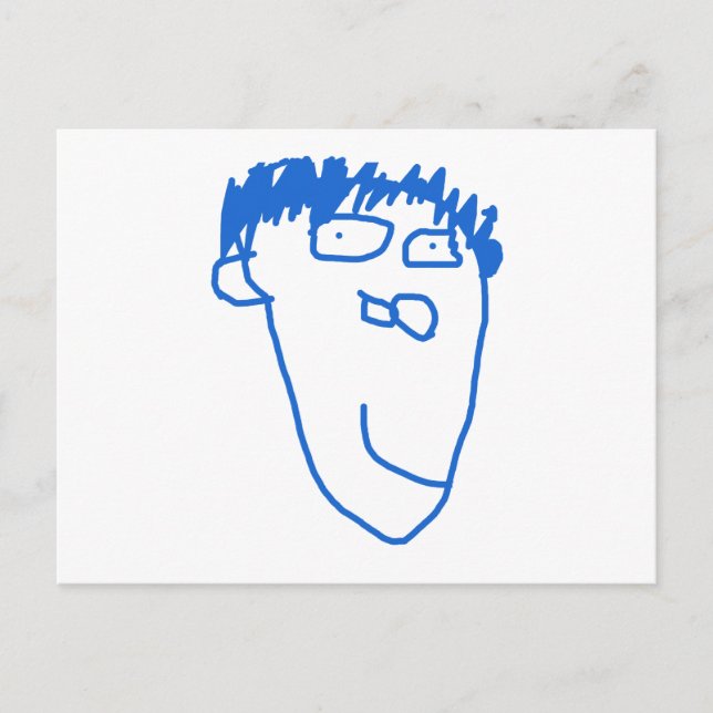 Skapat av barn! Lycklig Baby Gift med 5 års ålder Vykort (Framsida)