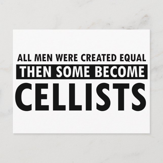 Skapat Cellistordesign Vykort (Framsida)