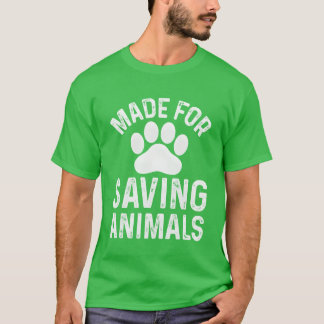 Skapat för att rädda djur familj t shirt