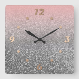 Skapat för dig, elegant, blankt fyrkantig klocka