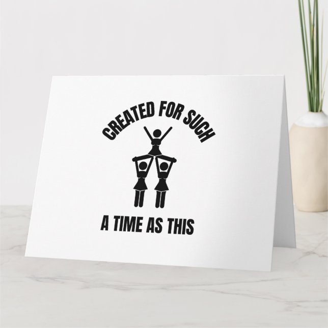 Skapat för en sådan tid som denna Cheerlead Kort (Framsida)