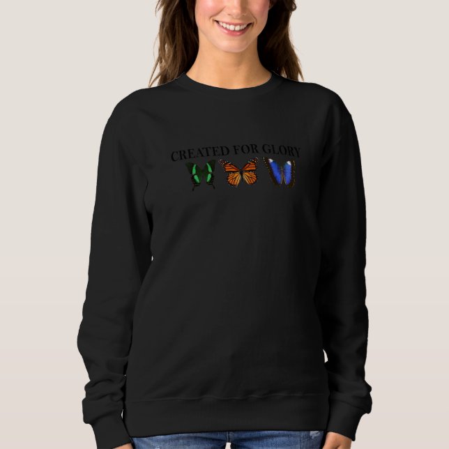 Skapat för glaskolvfjäril t shirt (Framsida)