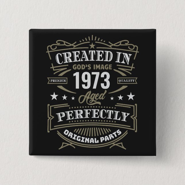 Skapat i Guds bild anpassad Knapp (Framsida)