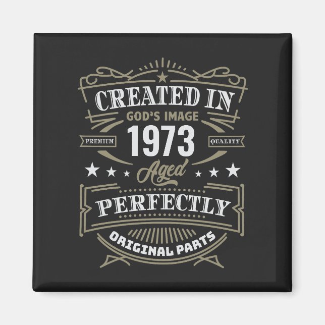 Skapat i Guds bild anpassad Magnet (Framsidan)