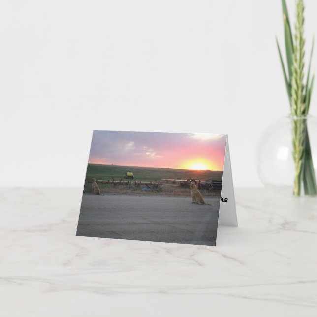 Skapat i hans bildkort tack kort (Framsida)