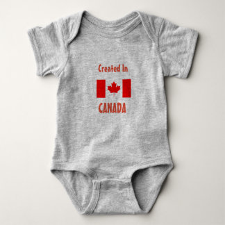 Skapat i Kanada - baby ett biet T-shirt