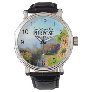 Skapat med en Purpose Ephesian 2:10 Watch Armbandsur