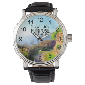Skapat med en Purpose Ephesian 2:10 Watch Armbandsur