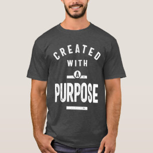 Skapat med ett syfte - Christian Gift T Shirt