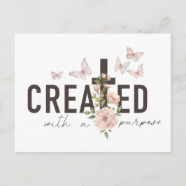 Skapat med ett syfte vykort