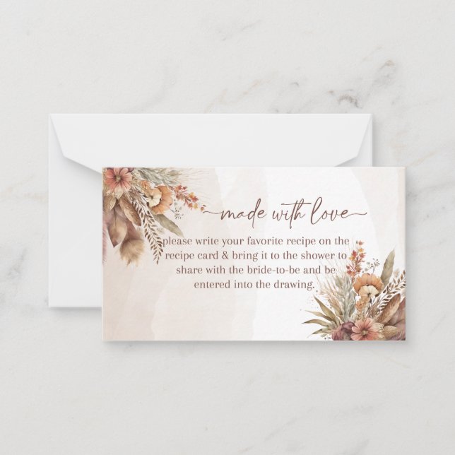 skapat med inmatningskort för kärlek anteckningskort (Framsida)