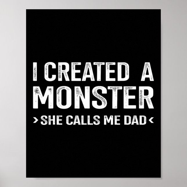 Skapat Monster ringer mig Pappa från dotter Far Poster (Framsidan)