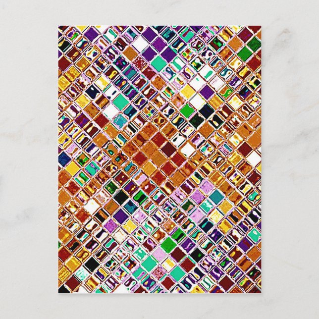 Skapat mosaik vykort (Framsida)