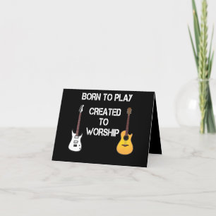 Skapat till Christian Guitar Player Tack Kort