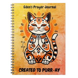 Skapat till Purr-ay - Anpassningsbar Prayer Journa Anteckningsbok
