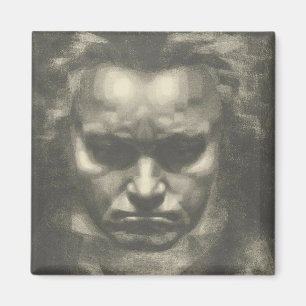 Skåpbil Beethoven porträtt Magnet
