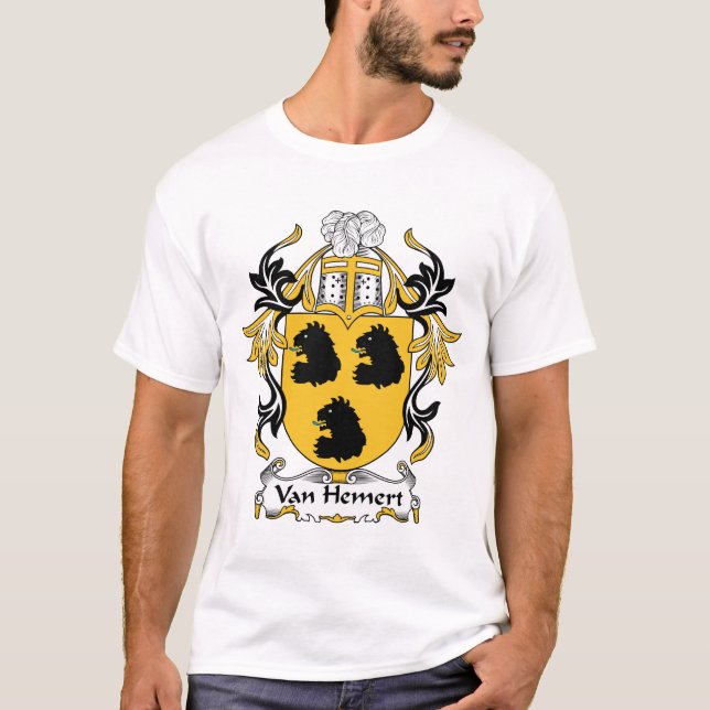 Skåpbil Hemert Familj vapensköld Tee Shirt (Framsida)