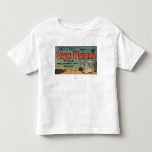 Skåpbil Horn, Texas (jackrabbiten & kråkan) T-shirt