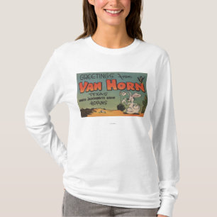 Skåpbil Horn, Texas (jackrabbiten & kråkan) Tee
