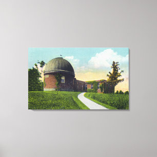 Skåpbil Vleck Observatorium av den Wesleyan Canvastryck