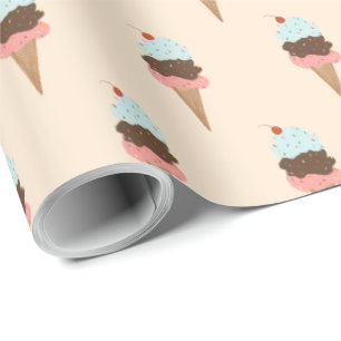 Skåpbyte för gåva från rosa mönster presentpapper