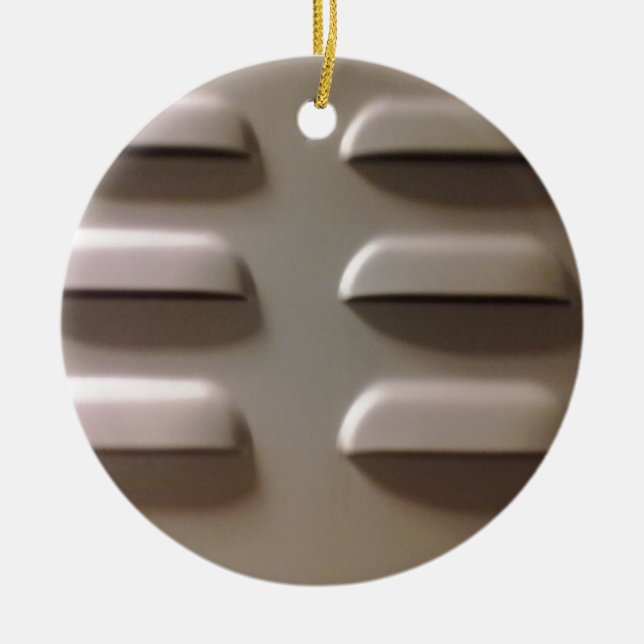 skåpdörr julgransprydnad keramik (Framsidan)