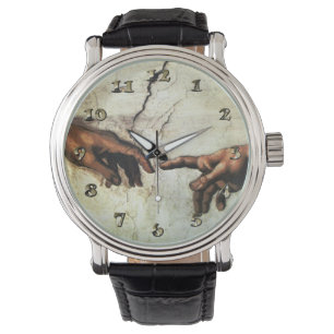 Skapelse av Adam - händer Michelangelo 1475 - 156 Armbandsur