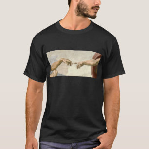 Skapelse av Adam händer - Michelangelo Tee