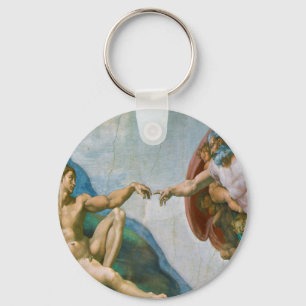 Skapelse av Adam - Michelangelo 1475 - 1564 Nyckelring