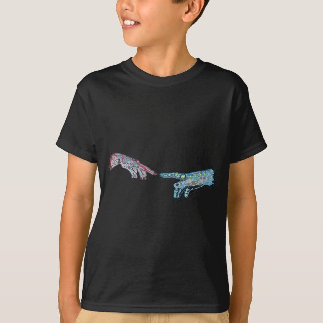 Skapelse av Cyber-Adam Tee Shirt (Framsida)
