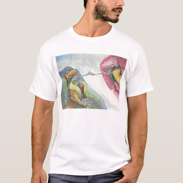 "Skapelse av T-Rex ", Tee (Framsida)