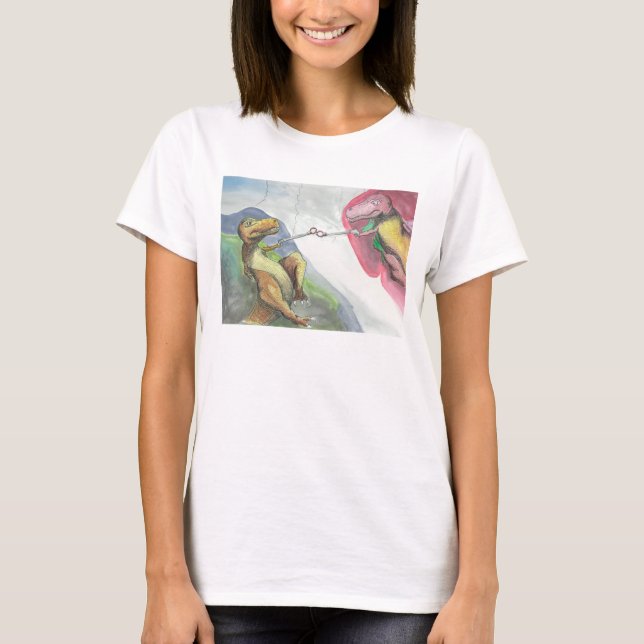 "Skapelse av T-Rex ", Tee (Framsida)