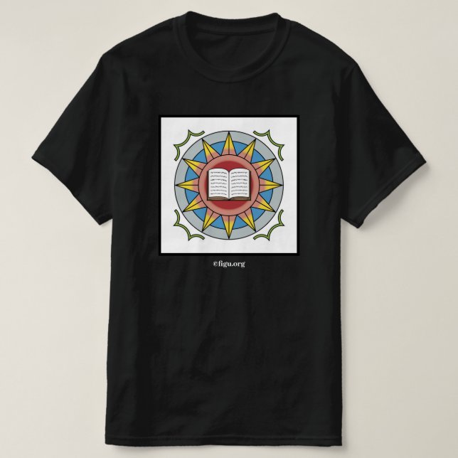 Skapelse-Energi Undervisnings Symbol T Shirt (Design framsida)
