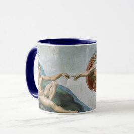 Skapelsen av Adam (c. 1511) | Michelangelo Mugg