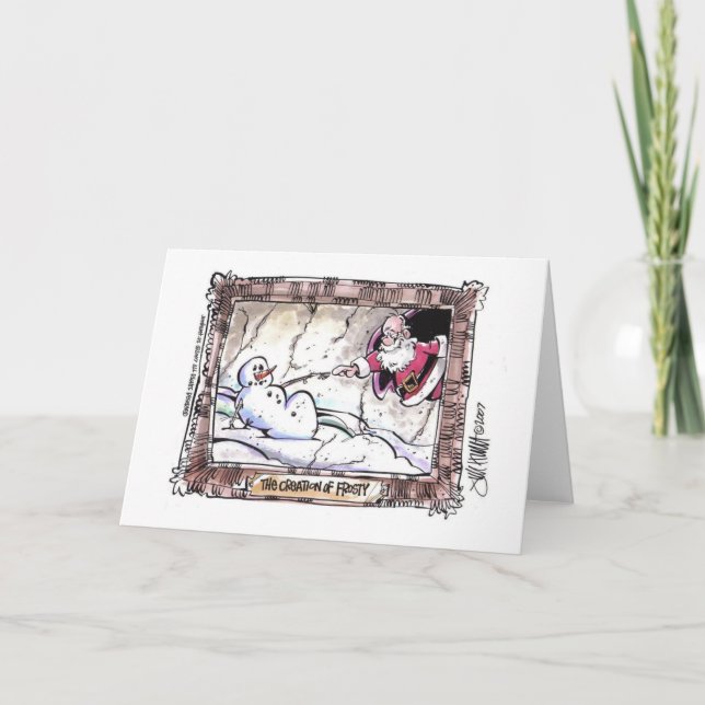 Skapelsen av frostigt helgkort (Framsida)